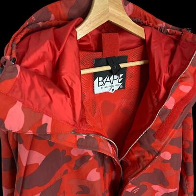 BAPE A BATHING APE OG Color Camo Snowboard Jacket (Red) | L vtg