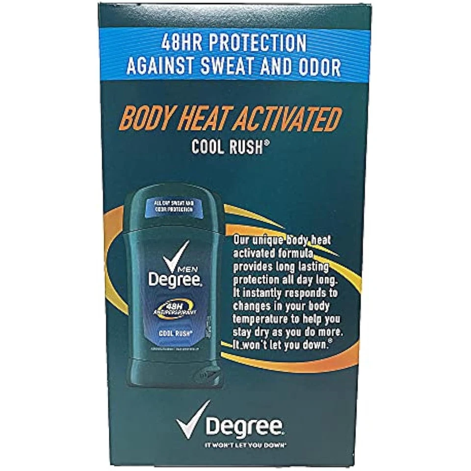 Degree Men Dry Protection Anti-Perspirant, Cool Rush (2.7 oz, 5 pk.) - Image 2 of 4