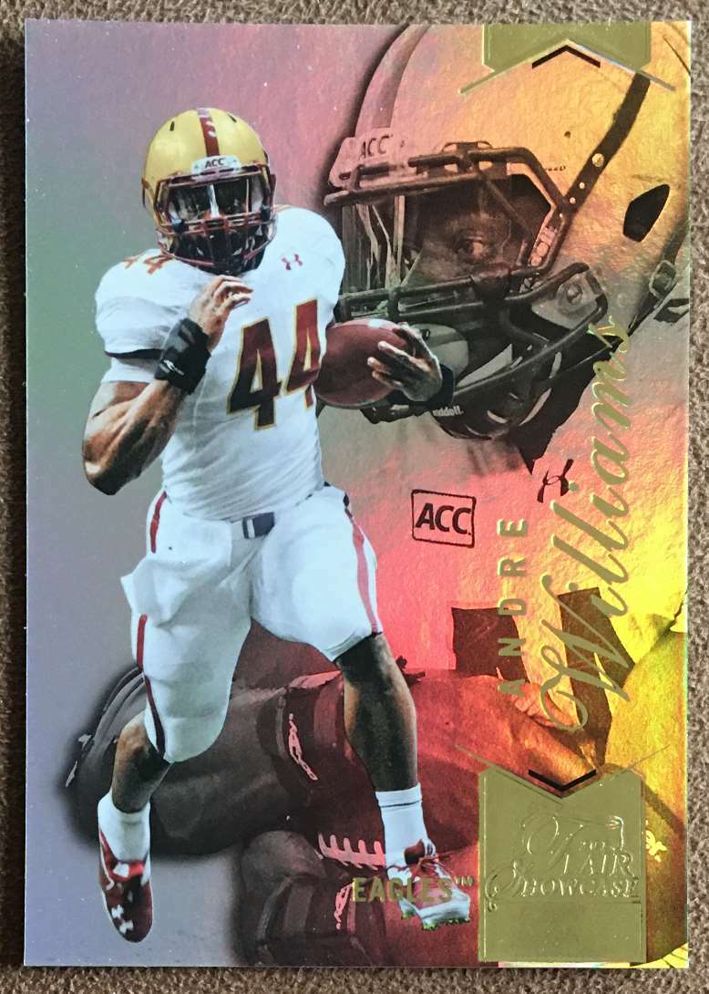 2014 Flair Showcase Row 2 Andre Williams Rookie Boston College Eagles #98