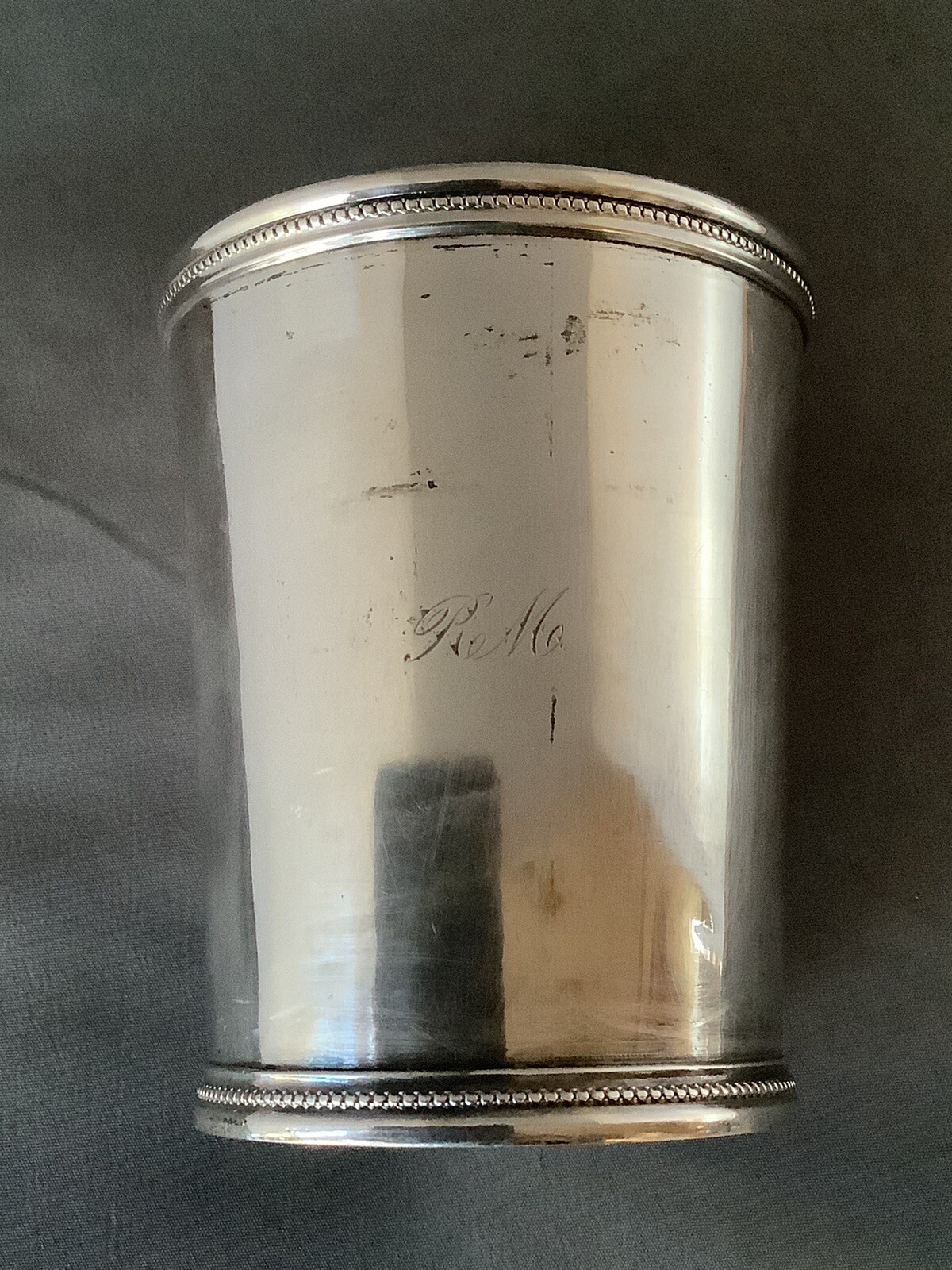 Antique E Jaccard Coin Silver Louisville Kentucky Derby Mint Julep Cup