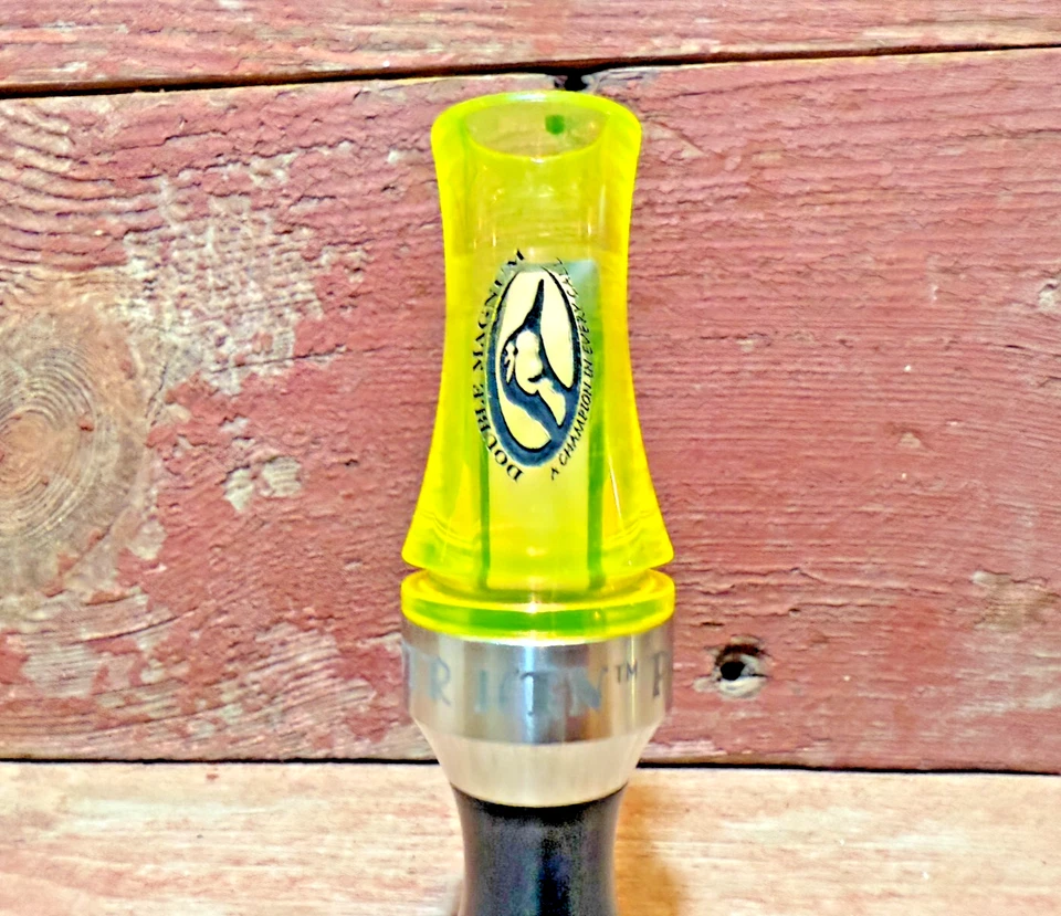 Difícil de encontrar Zink PH-2 Doble Magnum Doble Caña Pato Llamada--Negro/Jugo Foto 2 de 4