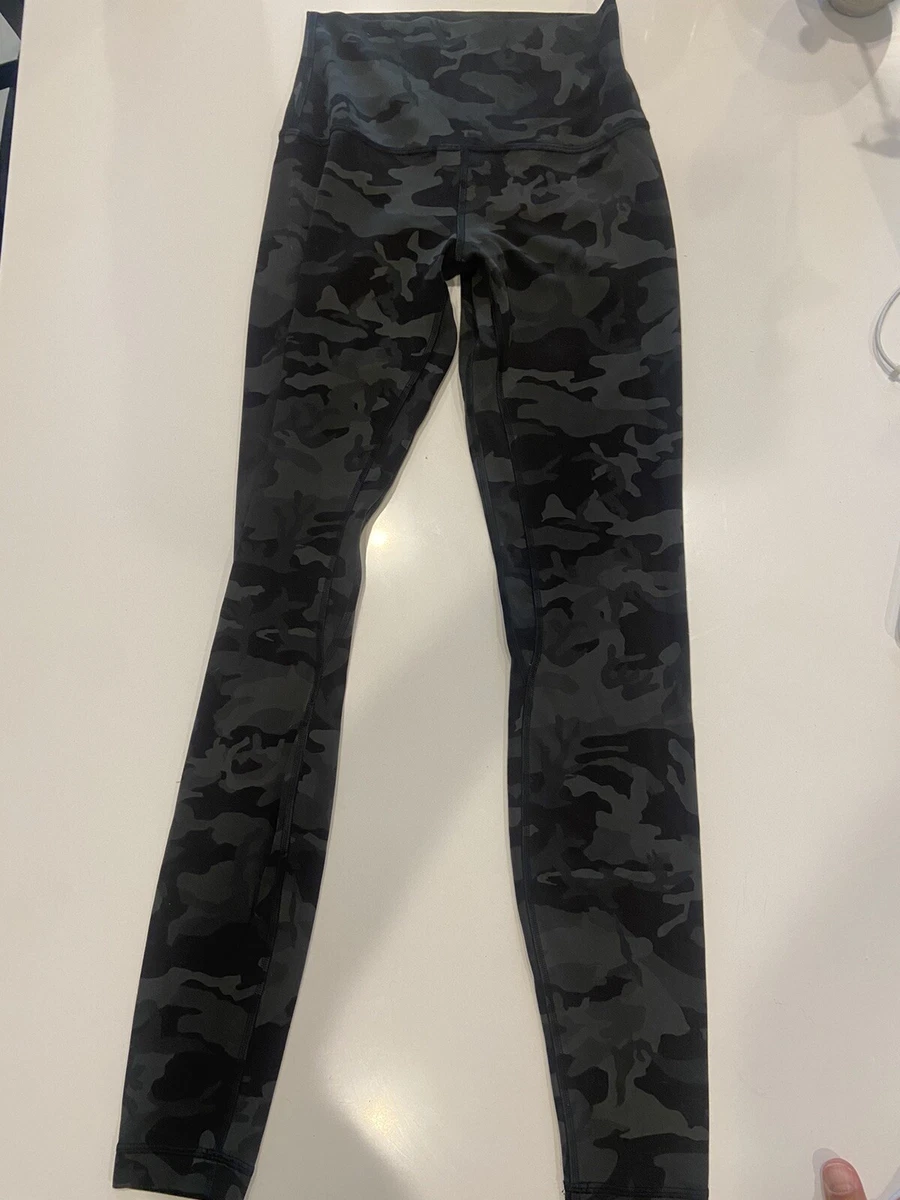 lululemon leggings wunder under size 4 Camo