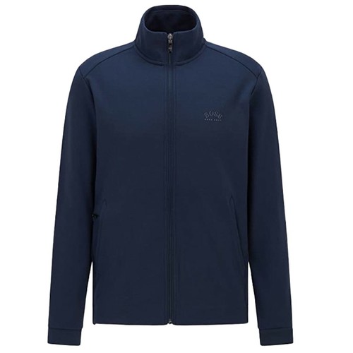 boss skaz full zip sweatshirt navy