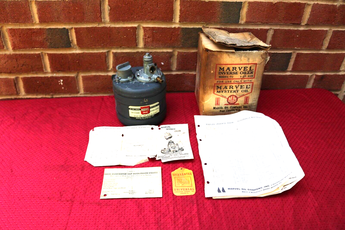 NOS VINTAGE MARVEL MYSTERY OILER TU 2 QT MERCEDES 190SL