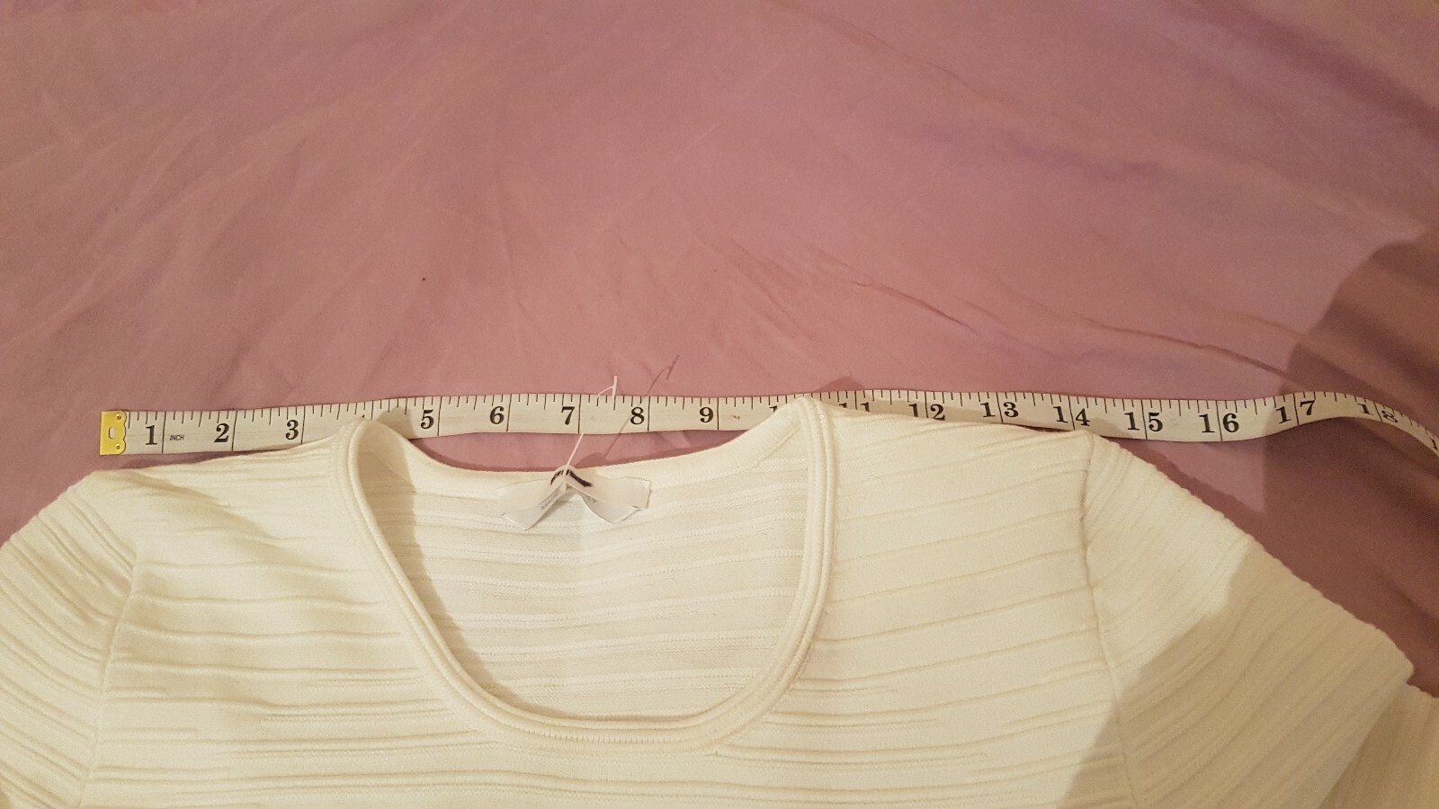 Hugo Boss Farani Ribbed Circle Structured Womens Ladies White Jumper NWOT image 9