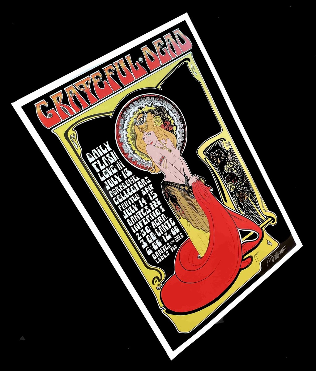 Grateful Dead Poster Dantes Inferno Vancouver 1967 New Hand