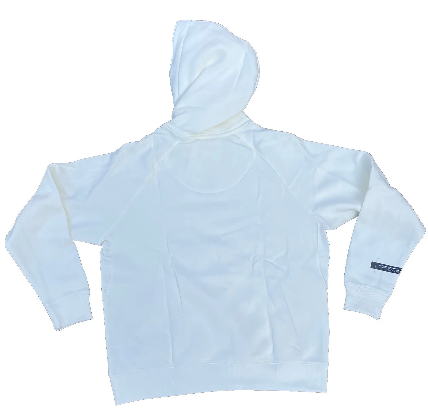 OFF WHITE Felpa con cappuccio Adidas donna S leggera bianca panna HM2855