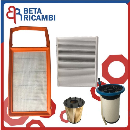 KIT TAGLIANDO 4 FILTRI OLIO ORIGINALE 5W30 OPEL CORSA D 1.3 CDTI (IMP.PURFLUX