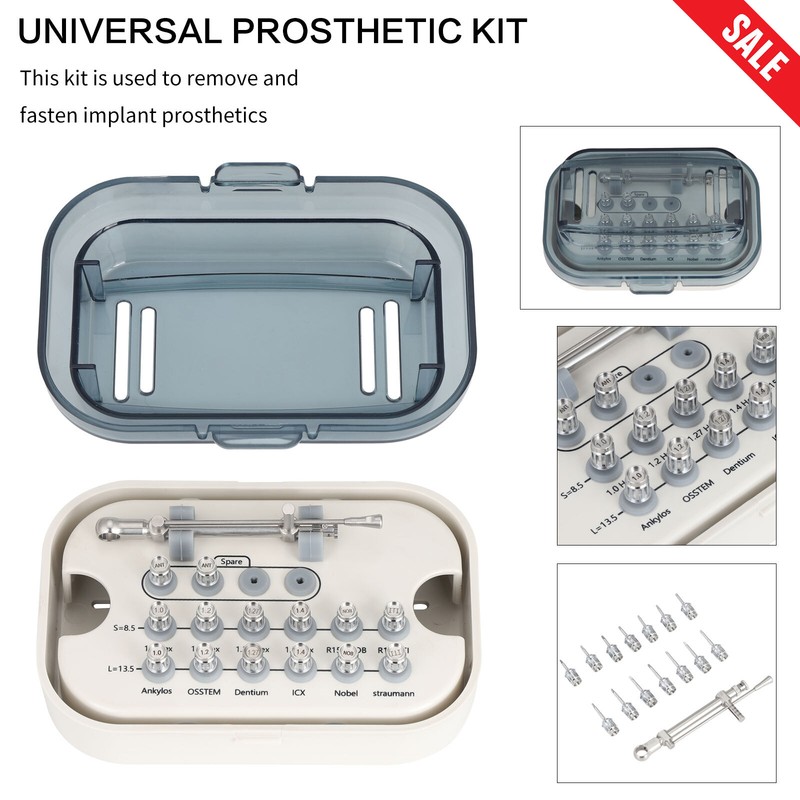 Dental Implant Prosthetic Surgical Kit Universal Tool 14 Hand Driver Bit Wrench