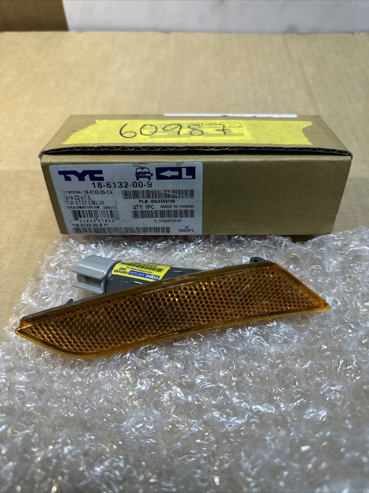 Luz marcadora lateral de repuesto delantera izquierda Cadillac ATS TYC 18-6132-00-9 Foto 2 de 4