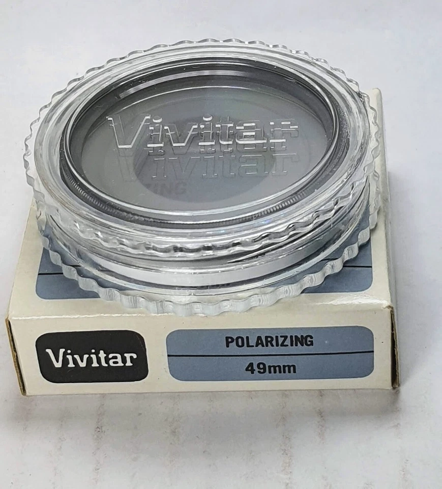 Genuine 49mm Polarizer PL Glass Lens Filter Japan 49 mm Polarizing Pol Vivitar - Image 2 of 4