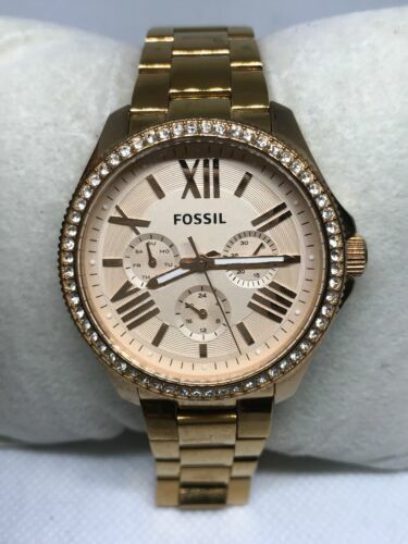 Fossil AM4483 Cecile Women's Stainless Steel Analog Rose Gold Dial