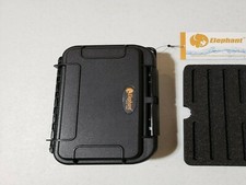 Elephant Water Dust Proof 52 Micro-SD Card Plastic Case Black Foam ELMSD-52 NEW