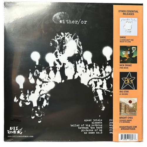 Elliott Smith - Either/Or (Opaque White w/Orange Splatter) Vinyl LP SEALED! - Picture 3 of 3