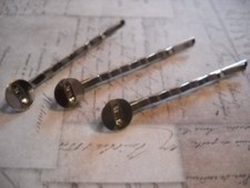 Blank Bobby Pins Settings Antiqued Silver Hair Accessory Supplies 10pcs