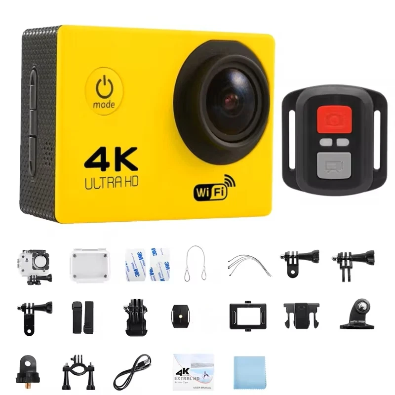 Caméra Avec Wifi Camera Vidéo Numérique 4K HD 1080P/30FPS Écran 2" Etanche 30m - Photo 2/4