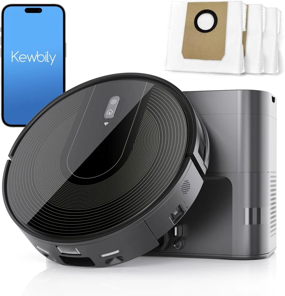 Self-Emptying Robot Vacuum - 9000Pa Suction, Wi-Fi/App/Alexa Control