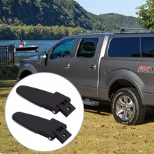 2Pcs 103528 Truck Cap Glass Rear Door Hinges w/Hardware For LEER Cap 100XL/100LE