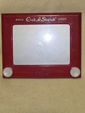 Vintage Original Ohio Art 505 Etch A Sketch Magic Screen Toy Red Working 70s