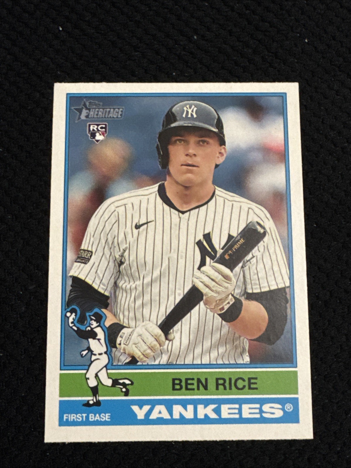 2025 Topps Heritage Ben Rice RC #406 White Border