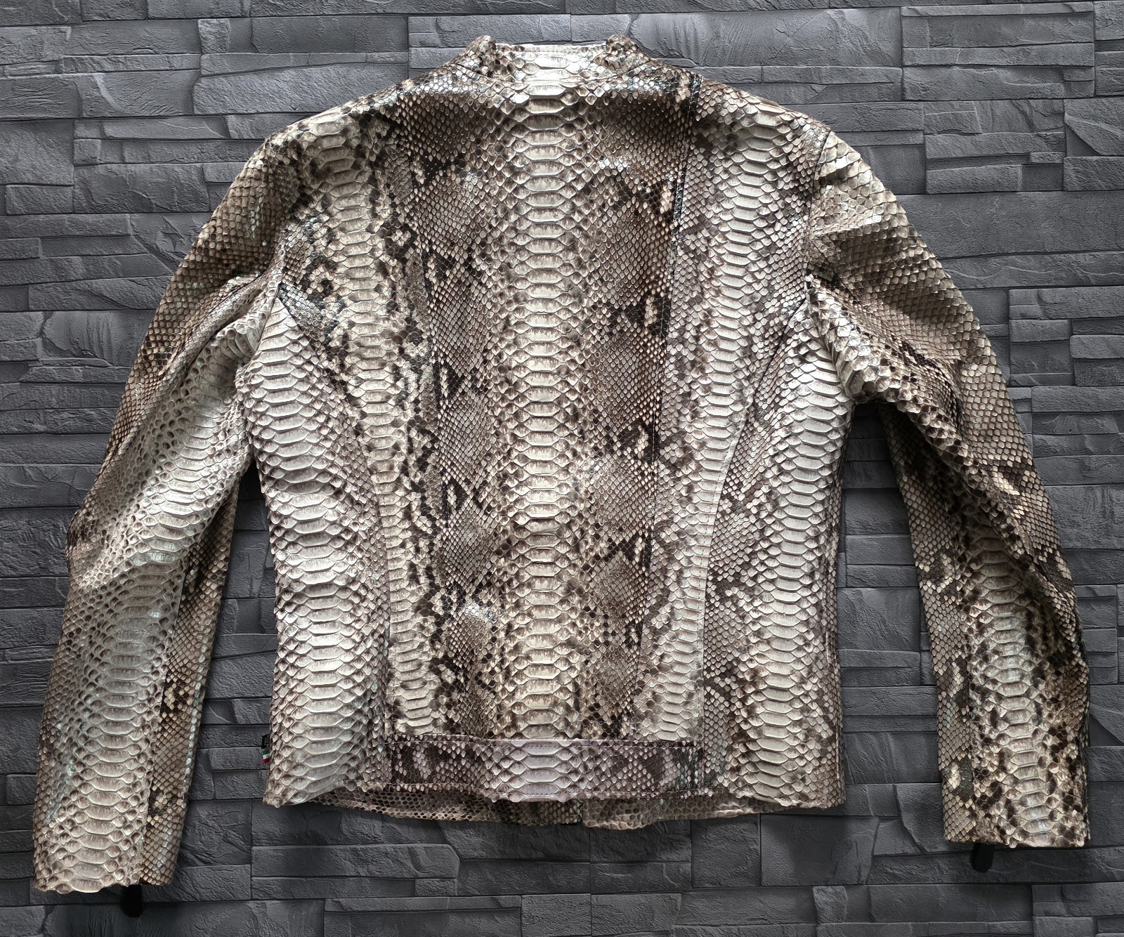 PHILIPP PLEIN PYTHON LEATHER MOTO JACKET LUXURY / XL / NEW / image 10