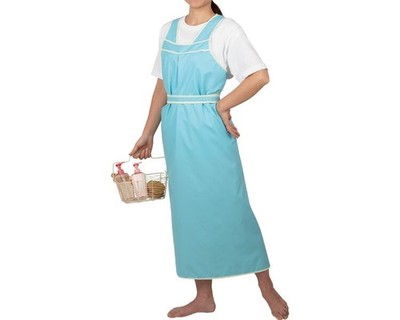 Osaka Angel Bath Care Lightweight Apron 2, Turquoise Blue, LL