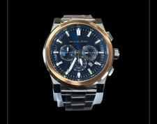 Michael Kors Men's Grayson Chronograph Silver Tone Watch 47mm