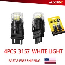 3156 LED 3157 Reverse Turn 6500K Signal Light Bulb White Bright Super DRL 4x