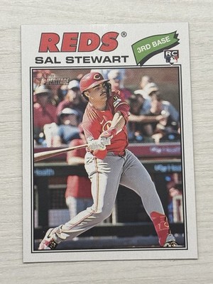 2026 Topps Heritage SAL STEWART (RC) #221 Reds ROOKIE