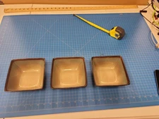 Set 3 Square Bowls Serving Dishes Kitchenware Dinnerware 5 Inch Size