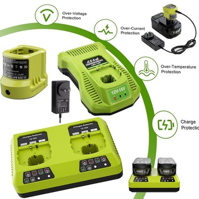 Rapid Fast Charger For RYOBI P108 18V One Plus High Capacity Lithium(NO Battery)