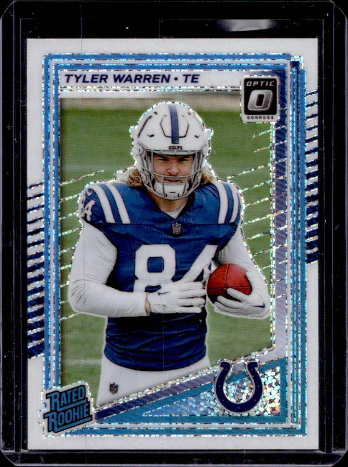 2025 Panini Donruss Optic Tyler Warren Rated Rookie SSP White Sparkle Prizm #234