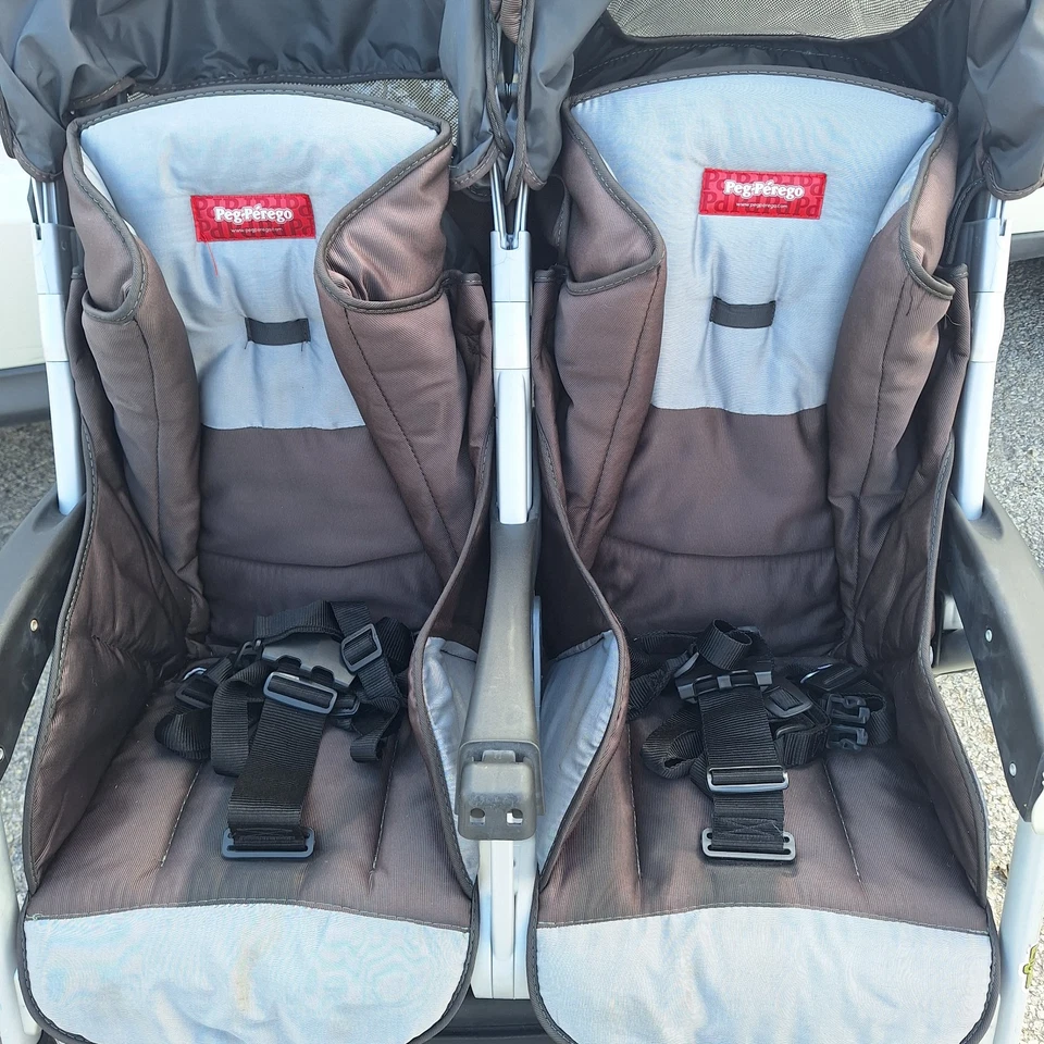 Peg Perego Aria Twin Double Seat Stroller - Image 2 of 4