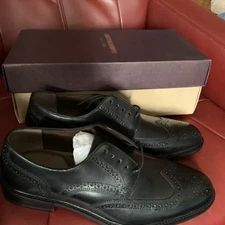 Men's Johnston & Murphy Size 9.5 Daley Leather Cap Toe Oxfords, 15-2825 Black