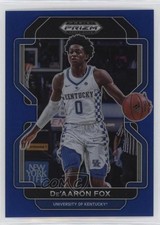 2022-23 Panini Prizm Draft Picks Blue Prizm 144/199 De'Aaron Fox #11 0qr0