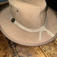 Barmah Hats Foldaway Cattle Suede Leather Hat - Item 1061