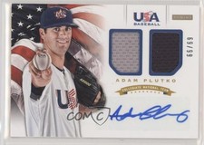 2012 Panini USA Baseball National Team Collegiate 69/99 Adam Plutko #16 Auto a2v