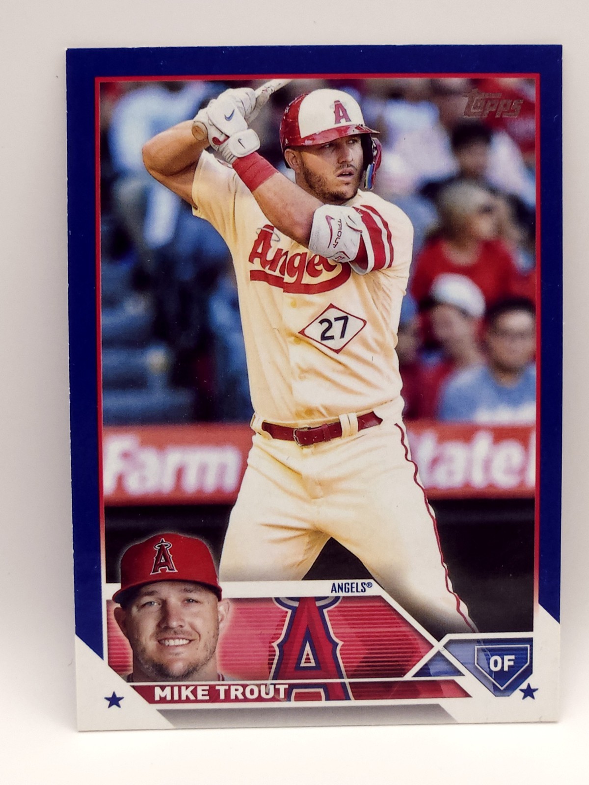 2023 Topps Series 1 - Mike Trout #27 Royal Blue Los Angeles Angeles