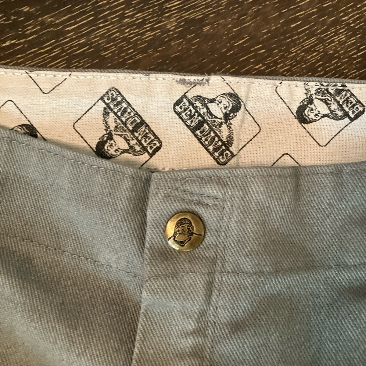 Vintage 90s Ben Davis Gorilla Cut Pants Made In The USA grey 34x29