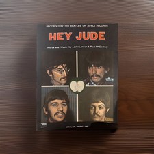 The Beatles HEY JUDE Sheet Music 1968 Apple R...