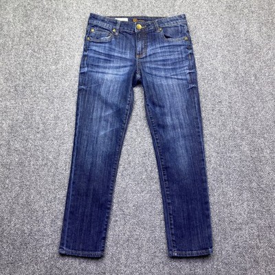 KUT from the Kloth Catherine Boyfriend Jeans Dark Wash 00P Grunge Retro Preppy
