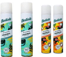 Dry Shampoo Spray 4-Pack Variety Mix, Original Clean and Classic and Tropical Fr