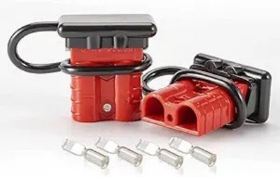 6-10 Gauge 50A Battery Quick Connect/Disconnect Wire Harness Plug Kit Batteryred