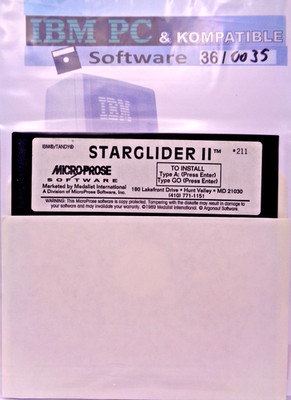 IBM PC -- STARGLIDER II (MICROPROSE - DISK)