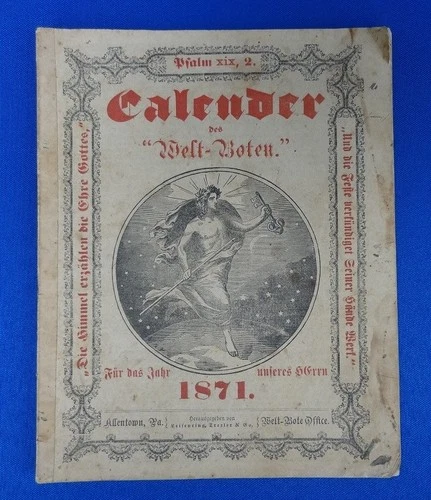 1897 to 1918 Almanac Calendar Booklets - 11 issues for ONE MONEY! - German Text