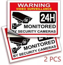 Smile You're on Camera Sign Video Surveillance Signs 10"x 7" UV Protected cctv