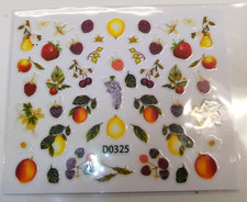 Fruit Strawberry Nail Transfer Sticker Decals Assortment Manicure Fashion NL-23