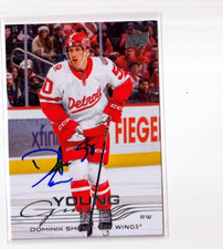 DOMINIK SHINE autographed '25/26 DETROIT RED WINGS 