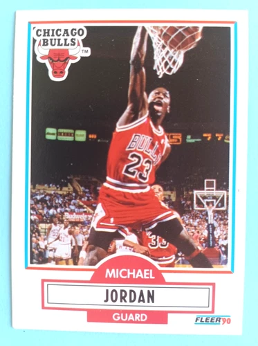 1990-91 FLEER MICHAEL JORDAN #26 BASE CARD CHICAGO BULLS CLEAN