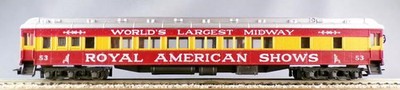 Rivarossi 2704 Ho Royal American Show Circus Heavy Weight Car Nr.53 Ausgebaut